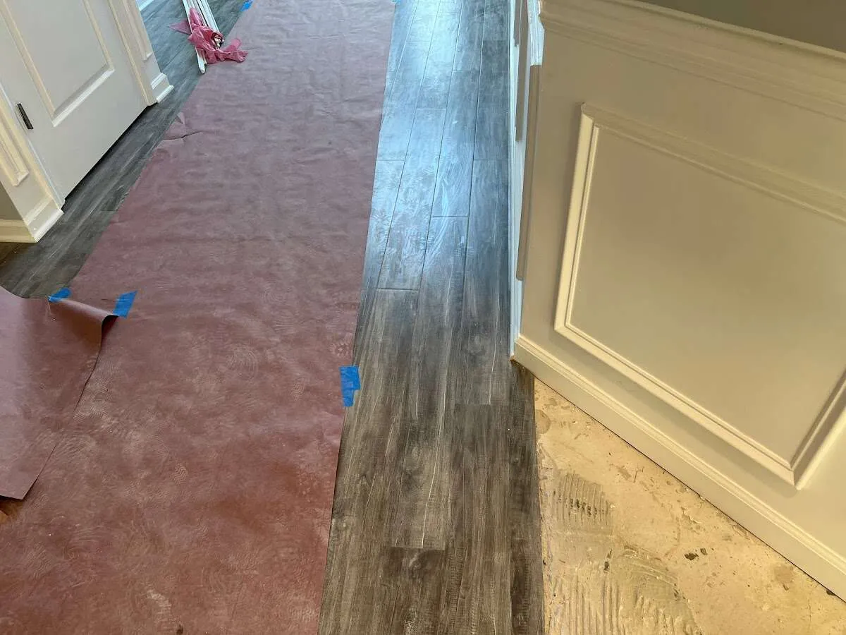 Completed marble shower restoration in Nellis AFB